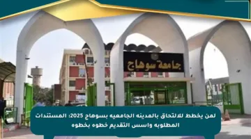 لمن يخطط للالتحاق بالمدينة الجامعية بسوهاج 2025: المستندات المطلوبة وأسس التقديم خطوة بخطوة